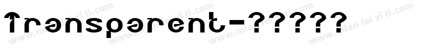 Transparent字体转换
