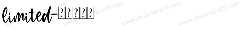 limited字体转换