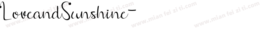 LoveandSunshine字体转换