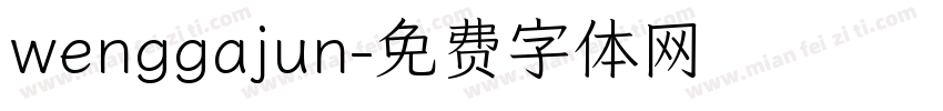 wenggajun字体转换