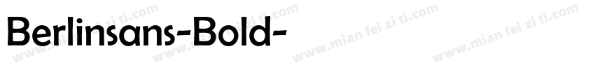 Berlinsans-Bold字体转换