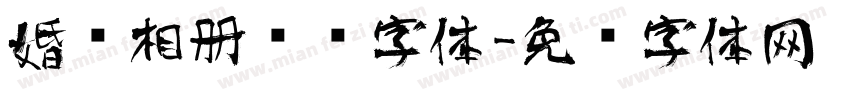 婚纱相册艺术字体字体转换