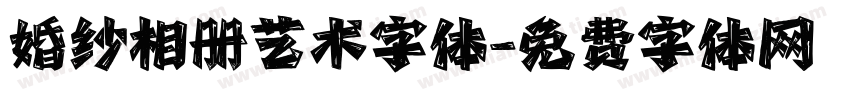 婚纱相册艺术字体字体转换