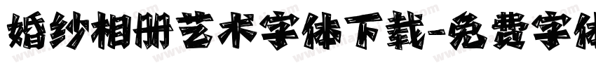 婚纱相册艺术字体下载字体转换