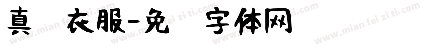 真诚衣服字体转换