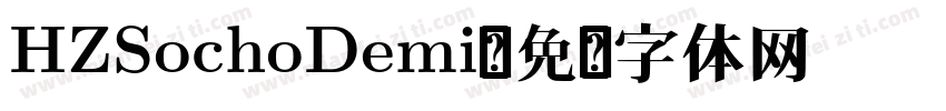 HZSochoDemi字体转换