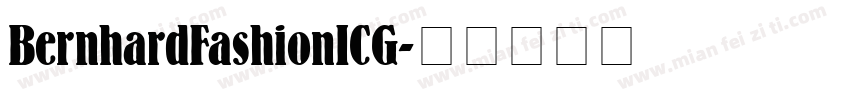 BernhardFashionICG字体转换