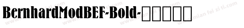 BernhardModBEF-Bold字体转换