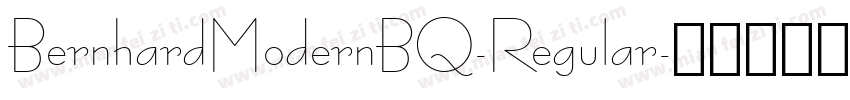 BernhardModernBQ-Regular字体转换