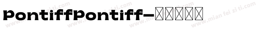 PontiffPontiff字体转换