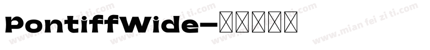 PontiffWide字体转换