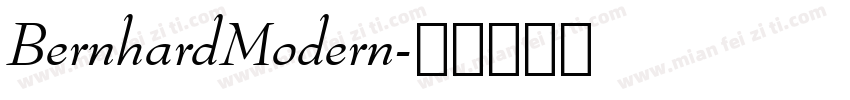 BernhardModern字体转换