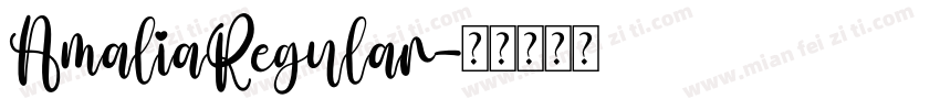 AmaliaRegular字体转换