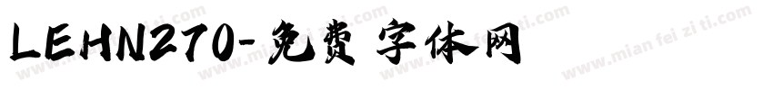 LEHN270字体转换
