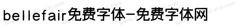 bellefair免费字体字体转换