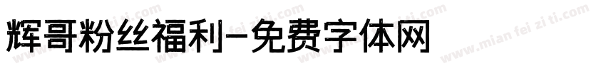 辉哥粉丝福利字体转换