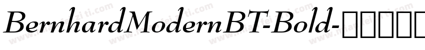 BernhardModernBT-Bold字体转换