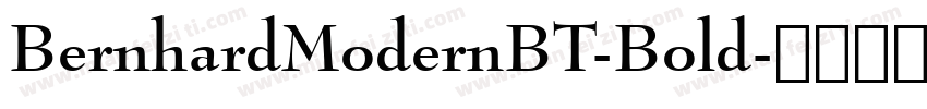 BernhardModernBT-Bold字体转换