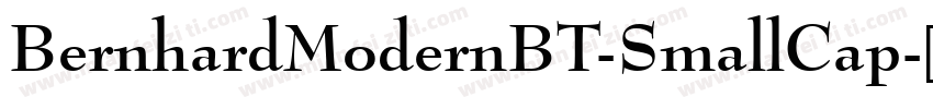BernhardModernBT-SmallCap字体转换