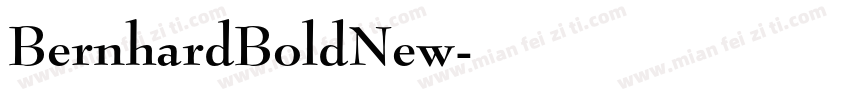 BernhardBoldNew字体转换