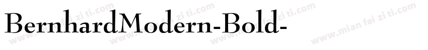 BernhardModern-Bold字体转换