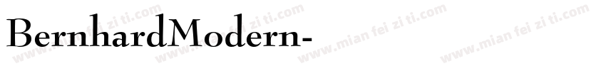 BernhardModern字体转换