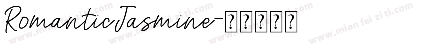RomanticJasmine字体转换