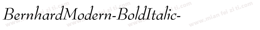 BernhardModern-BoldItalic字体转换