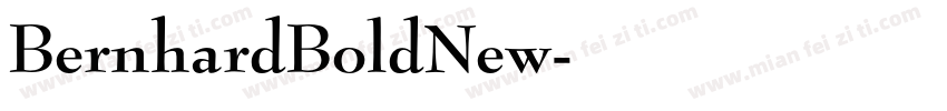 BernhardBoldNew字体转换