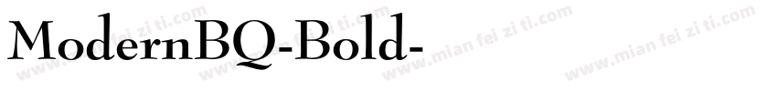 ModernBQ-Bold字体转换