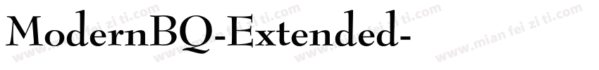 ModernBQ-Extended字体转换