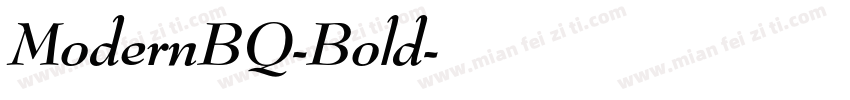 ModernBQ-Bold字体转换