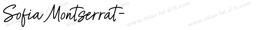 SofiaMontserrat字体转换