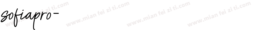sofiapro字体转换