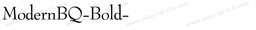 ModernBQ-Bold字体转换