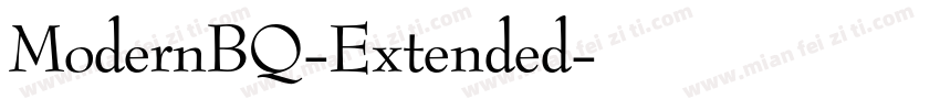 ModernBQ-Extended字体转换