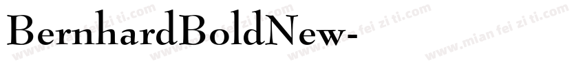 BernhardBoldNew字体转换
