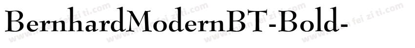 BernhardModernBT-Bold字体转换