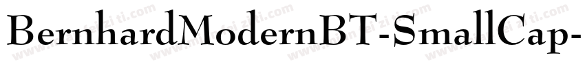 BernhardModernBT-SmallCap字体转换