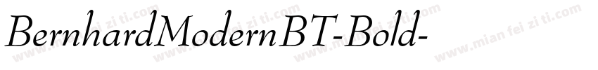BernhardModernBT-Bold字体转换