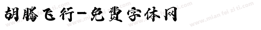 胡腾飞行字体转换