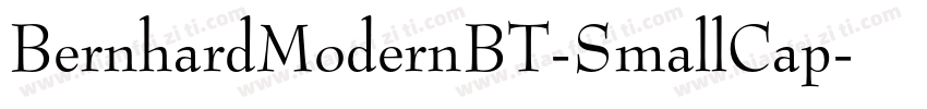 BernhardModernBT-SmallCap字体转换