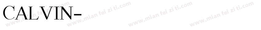 CALVIN字体转换