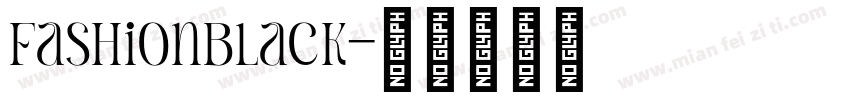 FashionBlack字体转换