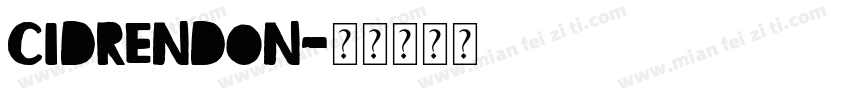 CIDRENDON字体转换