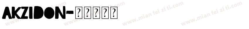 akzidon字体转换