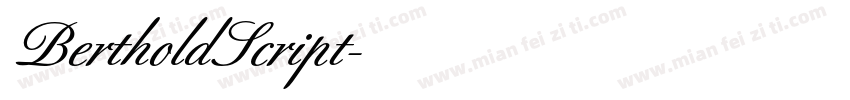 BertholdScript字体转换