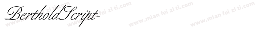 BertholdScript字体转换
