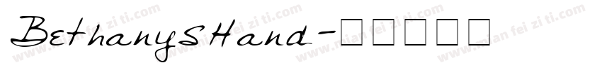 BethanysHand字体转换
