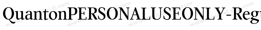 QuantonPERSONALUSEONLY-Regular字体转换